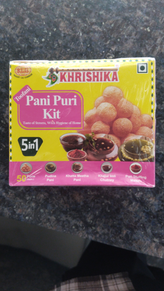 Khrishika 5in1 Pani Puri Kit Carton - 50 Puris, 230g