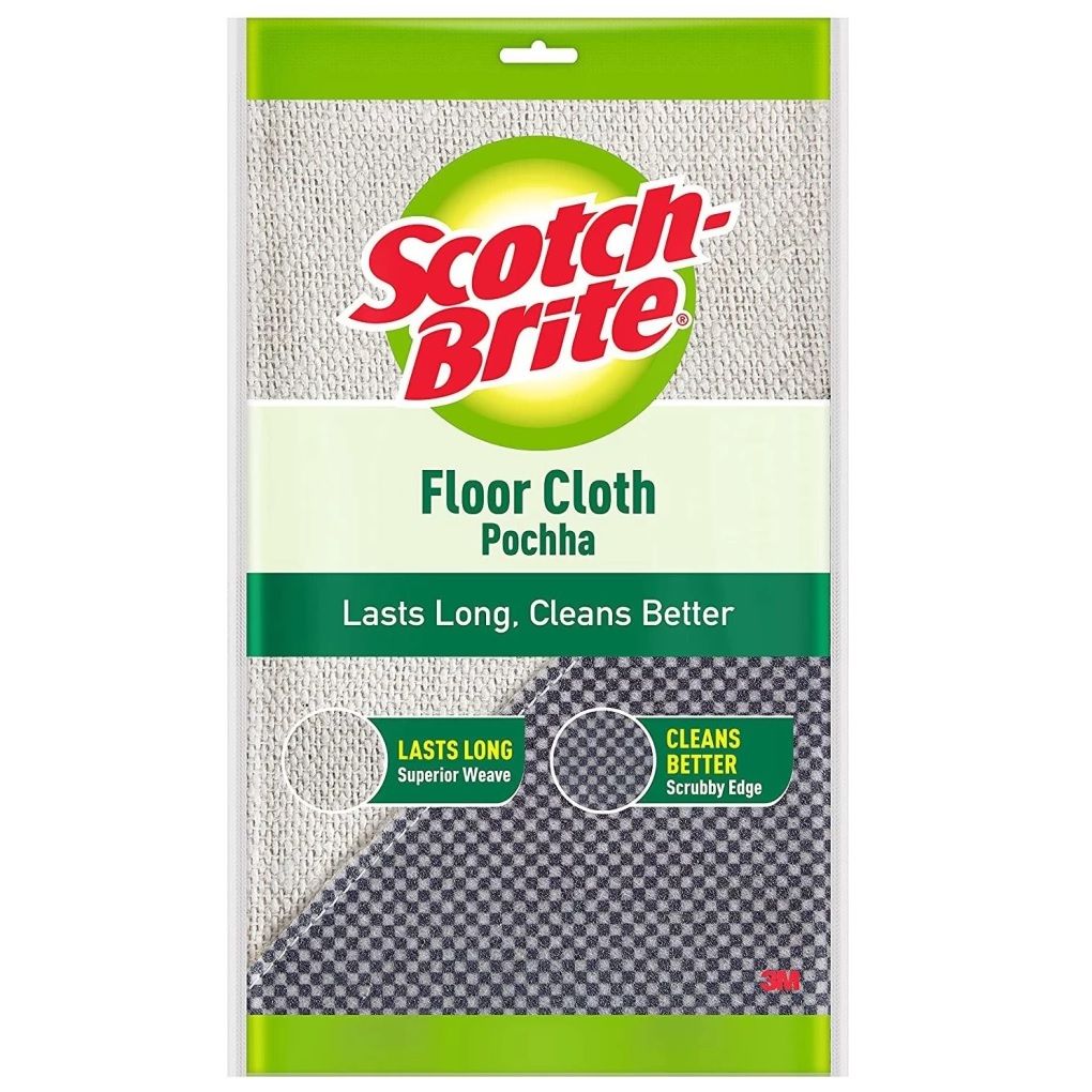 Scotch-Brite Floor Wet and Dry Cotton Cleaning Cloth, 2pc