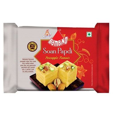 Bambino Soan Papdi - Pineapple Flavour, 200g