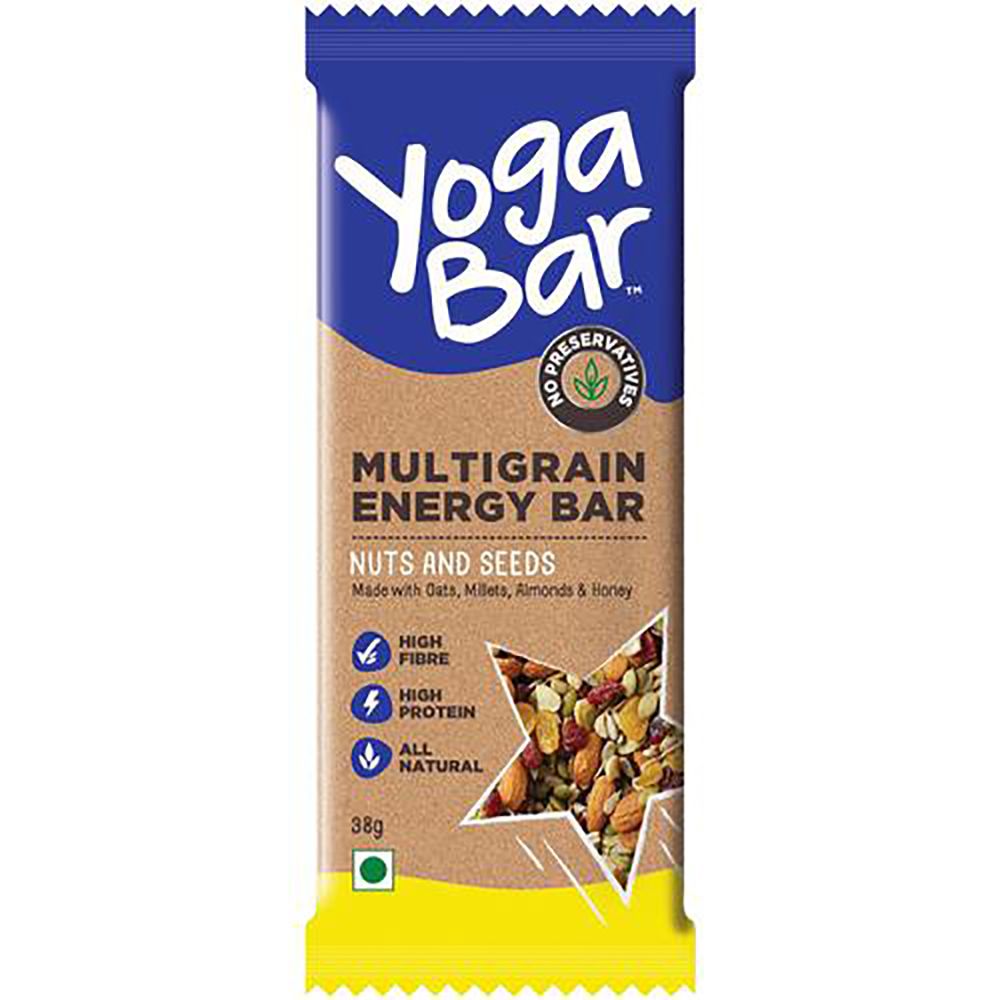 Yoga Bar Multigrain Energy Bar - Nuts & Seed, 38g