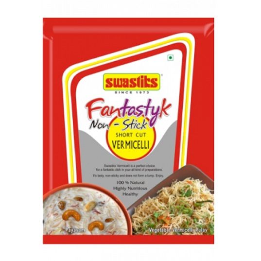 Swastiks Fantastyk Non Stick Vermicelli Pouch - Short Cut, 400g