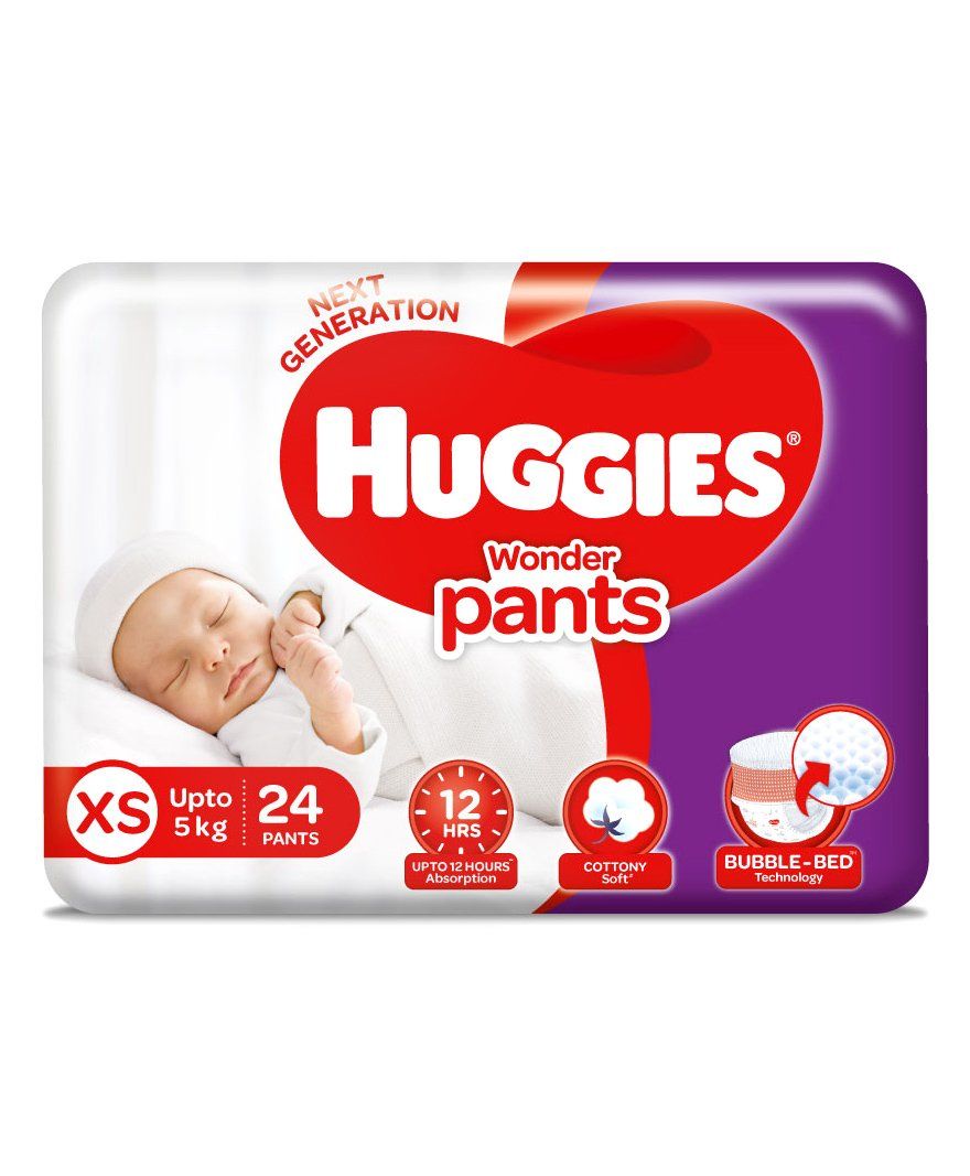 Huggies Wonder Pants Pant Style New Born Diapers - XS, 24pcs