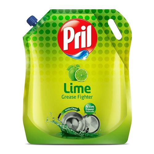 Pril Dishwash Liquid Refill Pouch - Lime, 1.5L