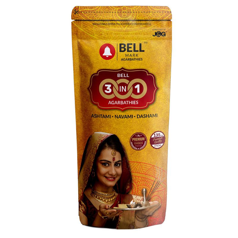 Bell Mark 3 in 1 Agarbathi Zipper, 110g