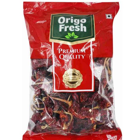 Origo Fresh Byadgi Chilli Pouch - Stem, 200g