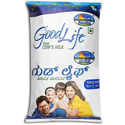 Nandini GoodLife Toned Milk Pouch, 500ml