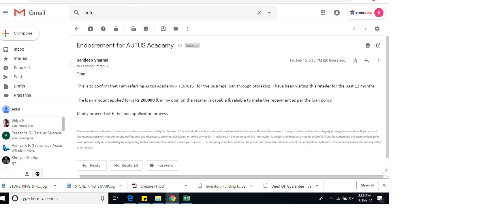 Storeking Employee - Ankit