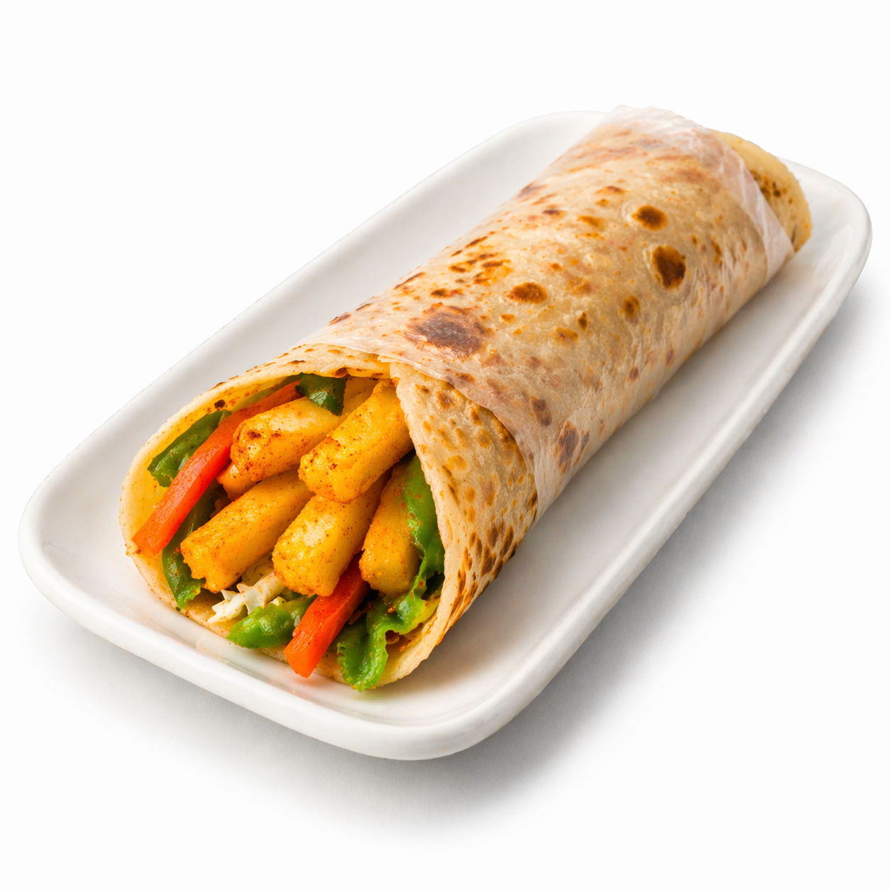 Rolls - Veg Fries, 1pc