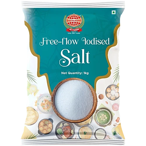 Sri Bhagyalakshmi Free Flow Iodised Salt, 1kg