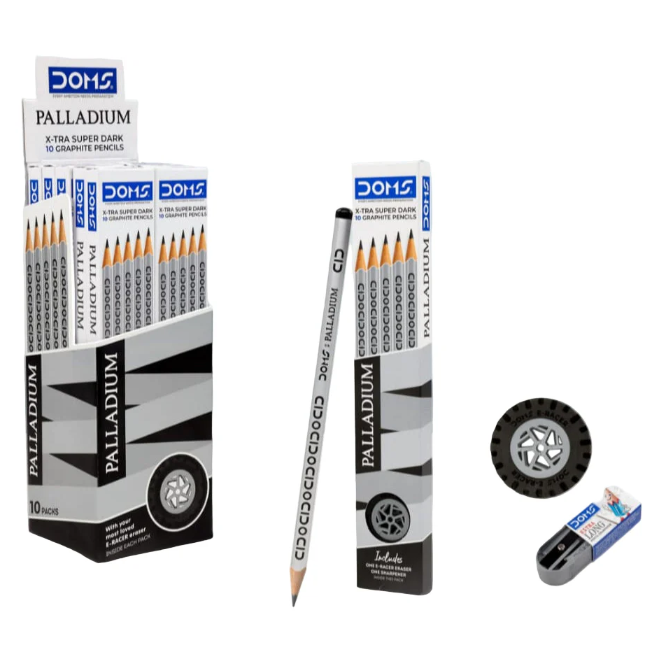 Doms Palladium Pencil Box, 10pcs