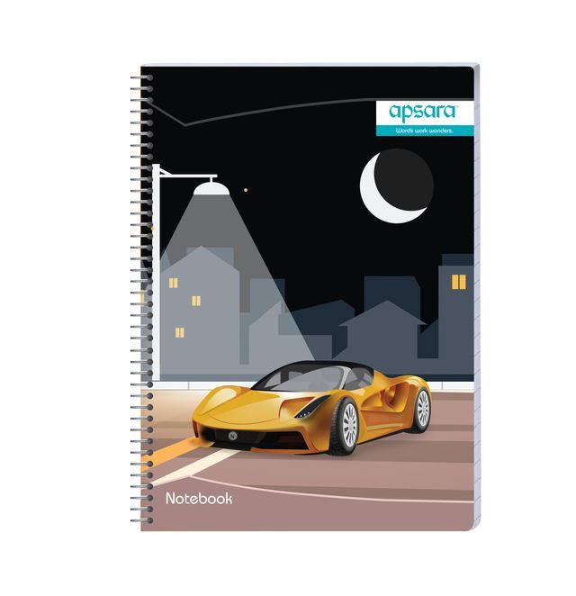 Apsara Spiral Notebook - Single Line, 160 Pages (24 x 18mm)