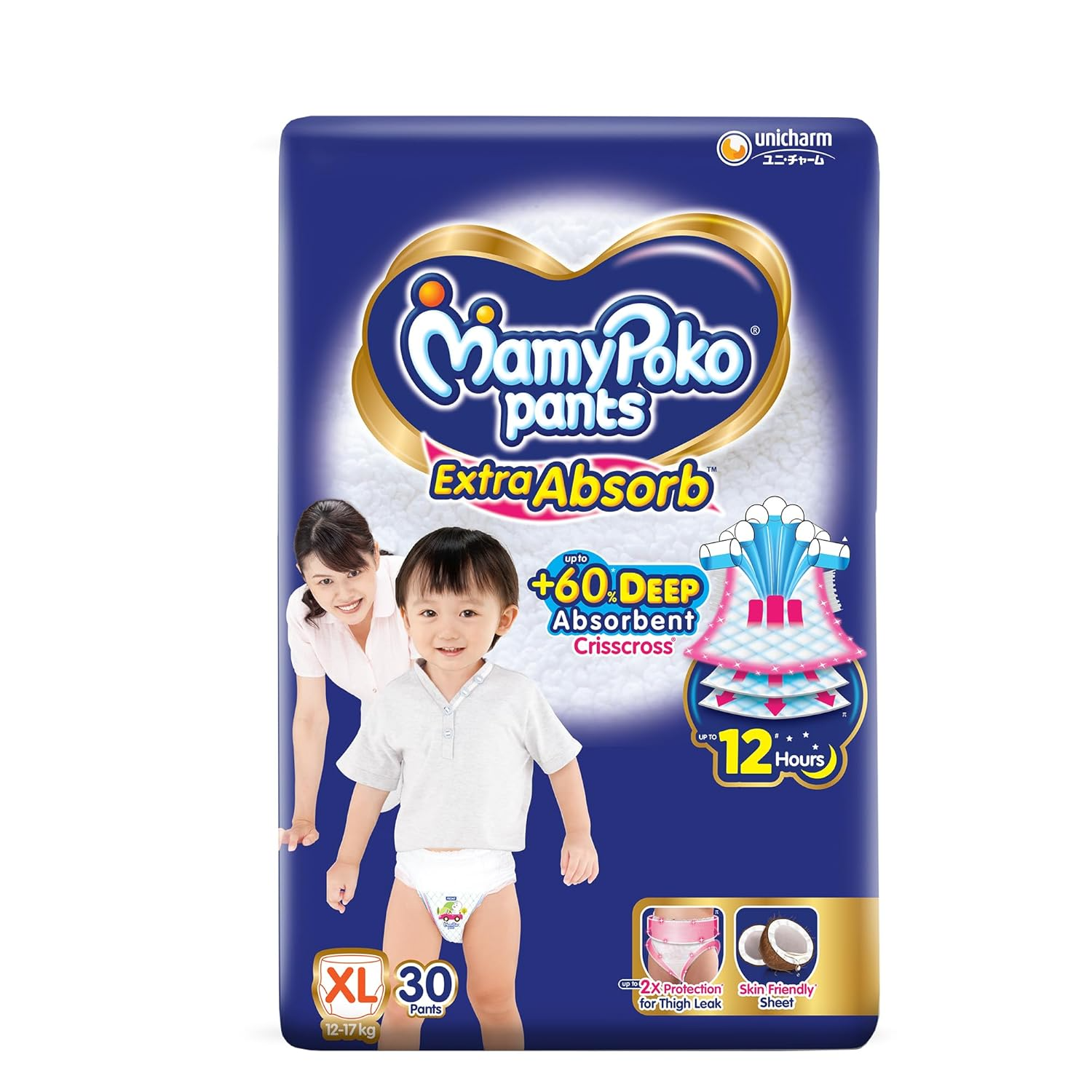 MamyPoko Extra Absorb Diaper Pants - XL, 30pcs (MD)