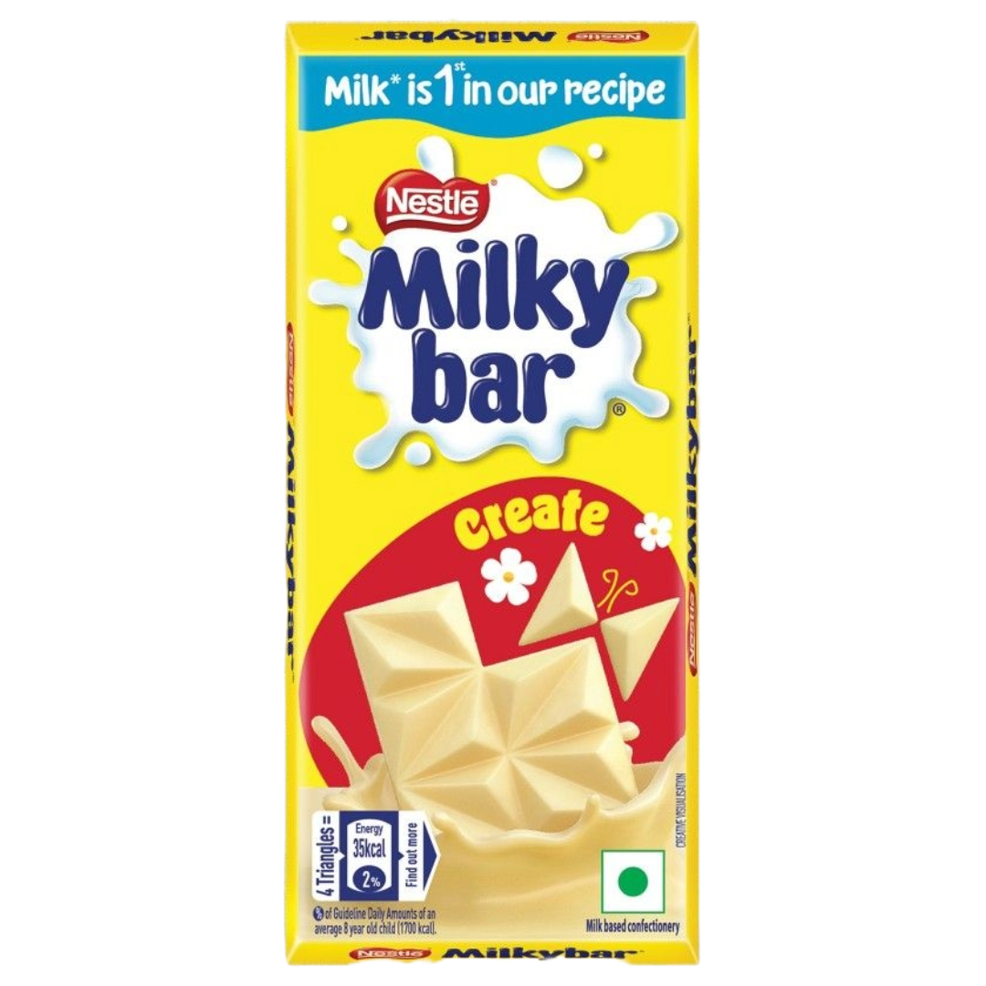 Nestle Milkybar Tablet Made With Milk Yummy & Creamy Treat, 42g