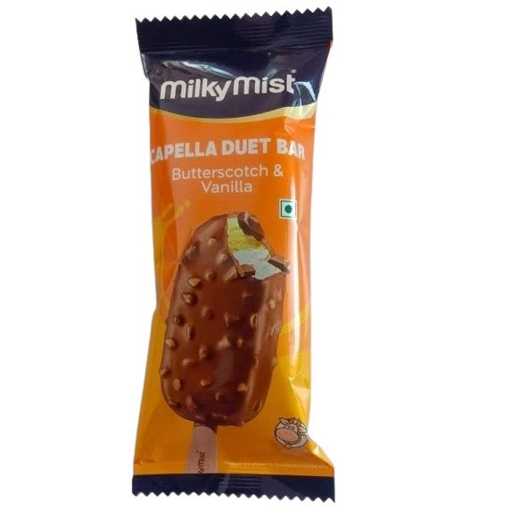 Milky Mist Capella Duet Bar Ice Cream Stick - Butterscotch & Vanilla, 80ml