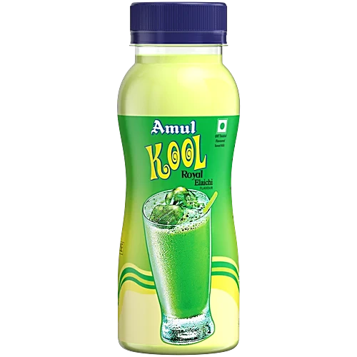 Amul Kool Flavoured Milk PET Bottle - Royal Elaichi, 180ml