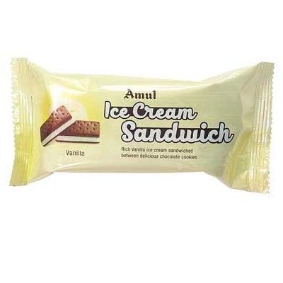Amul Ice Cream Sandwich Pouch - Vanilla, 80ml