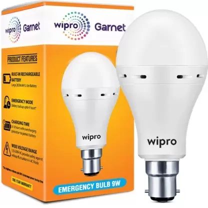 Wipro Garnet Emergency Bulb, 9 Watt