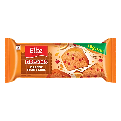 Elite Fruity Bar Cake - Orange, 100g