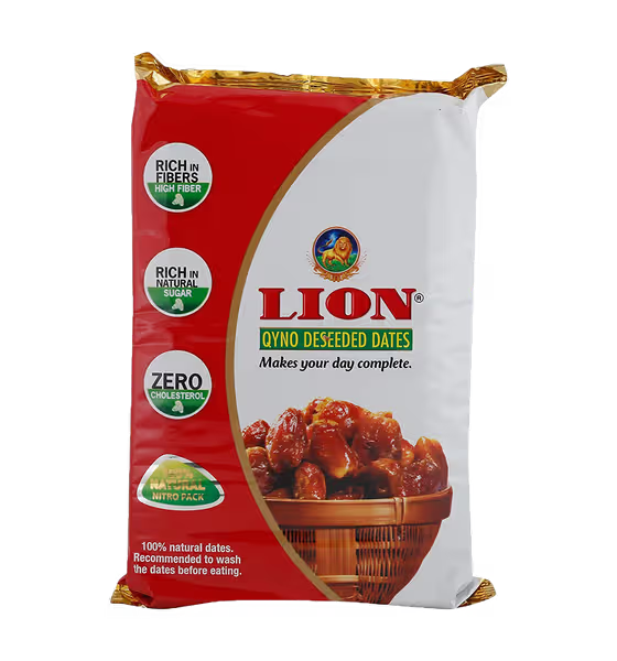 Lion Qyno Deseeded Dates Pouch, 500g