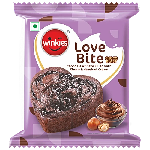 Winkies Love Bite Cake & Muffin - Choco Blast, 50g