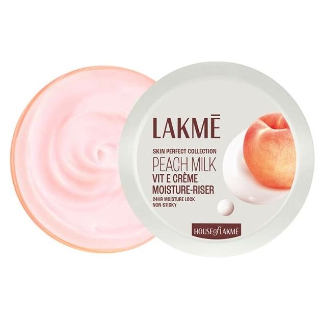 Lakme 24Hr Moisture Soft Creme - Peach Milk Vitamin E, 25g