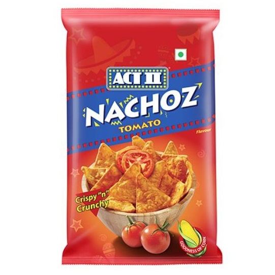 ACT II Nachoz Crispy & Crunchy Chips - Tomato, 50g