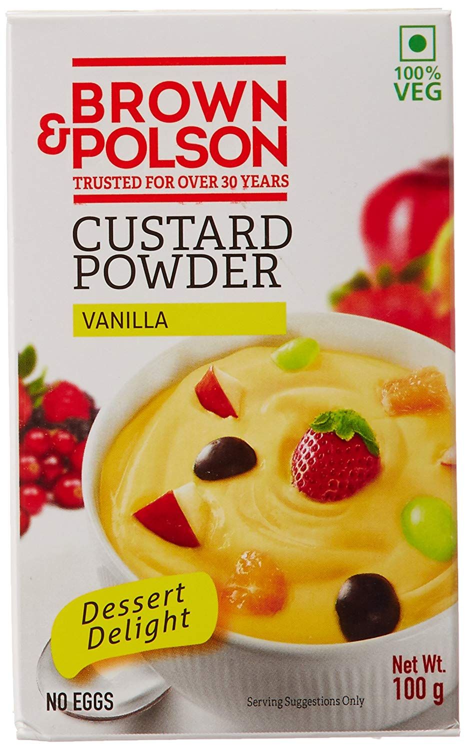 Brown & Polson Custard Powder - Vanilla, 100g
