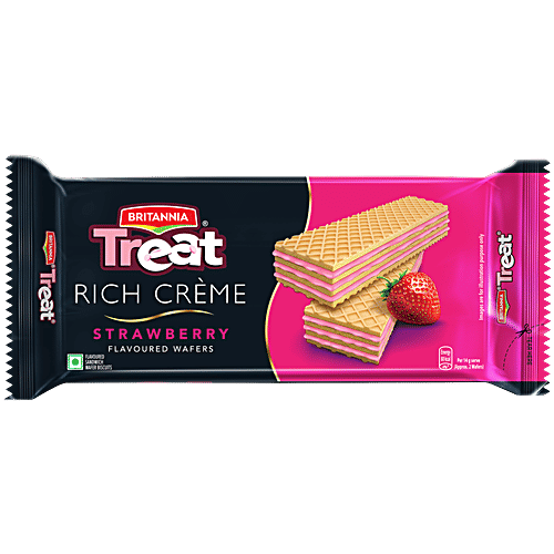 Britannia Treat Wafer - Strawberry, 55g