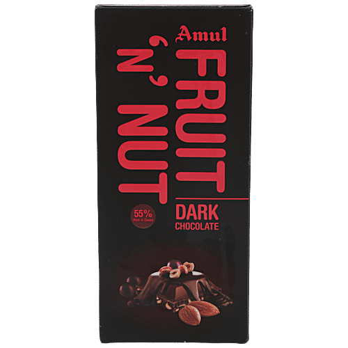 Amul Dark Chocolate - Fruit & Nut, 150g