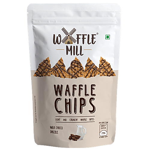 Waffle Mill Chips - Milk Choco & Drizzle, 85g