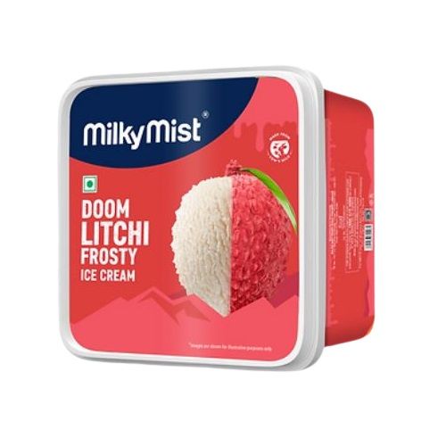 Milky Mist Frosty Fusion Ice Cream Square Tub - Doom Litchi, 1L