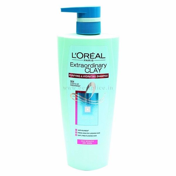 Loreal Paris Extraordinary Clay Purifying & Hydrating Shampoo Pure Play, 704ml