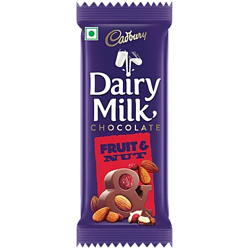 Cadbury Dairy Milk Chocolate Bar - Fruit & Nut, 75g