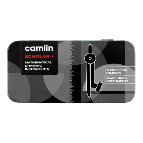Camlin Scholar Plus Geometry Box - Self Centering Compass, 1pc