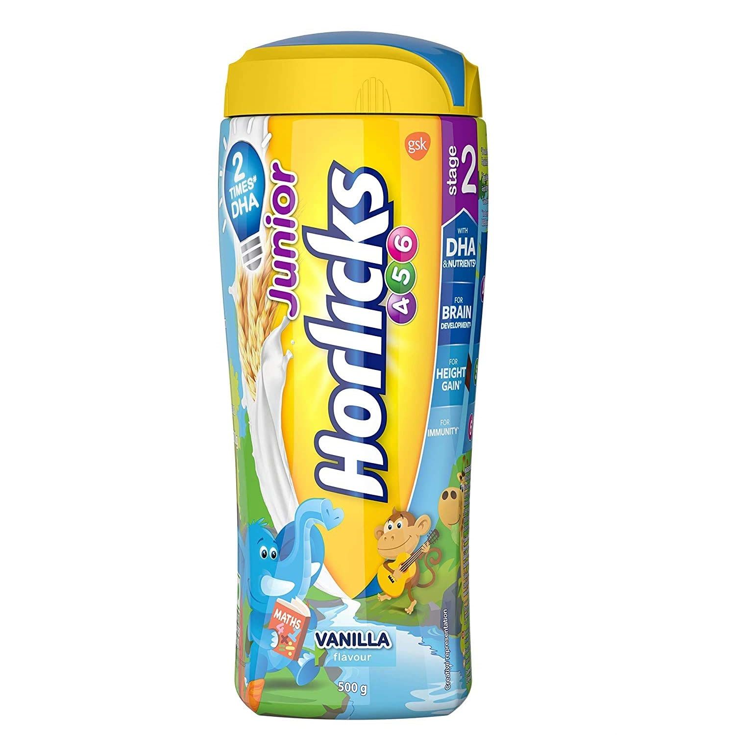 Horlicks Junior Health Drink Jar - Vanilla, 500g