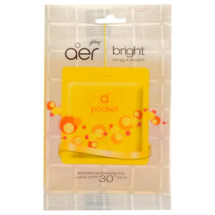Godrej Aer Pocket Bathroom Fragrance - Tangy Delight, 10g