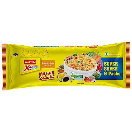 Wai Wai X-Press Instant Veg Noodles - Masala Delight, 330g