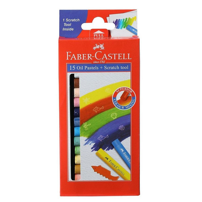 Faber-Castell Oil Pastel (Set of 15)