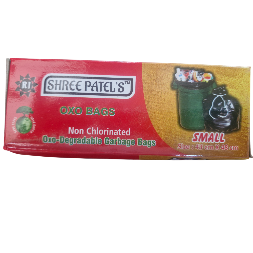 Shree Patel's Oxo Degradable Bags - Small (43cm X 48cm)