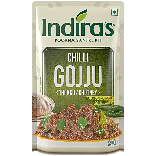 Indira's Chilli Gojju / Thokku / Chutney, 200g