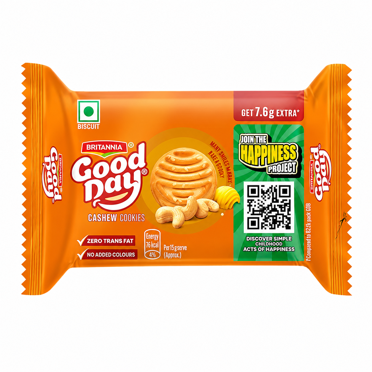 Britannia Good Day Cookies - Cashew, 53g