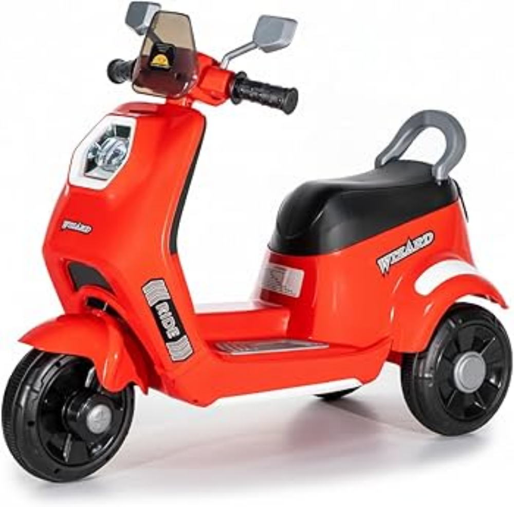 Toyzone Wizard Red Electric Ride-on Scooter, 1pc
