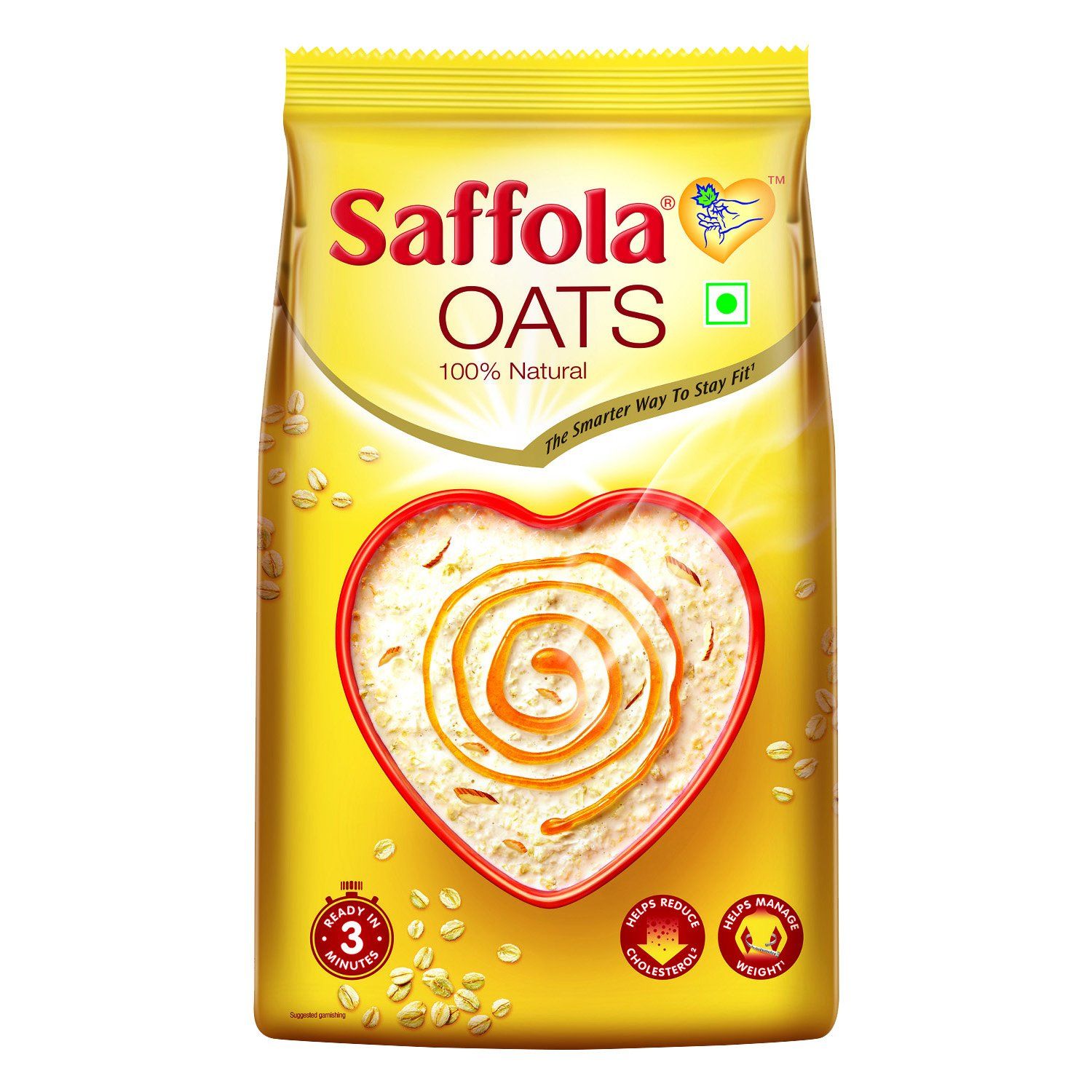 Saffola 100% Natural Oats - Plain, 500g