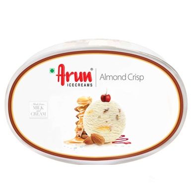 Arun Ice Cream Tub - Almond Crisp, 1L