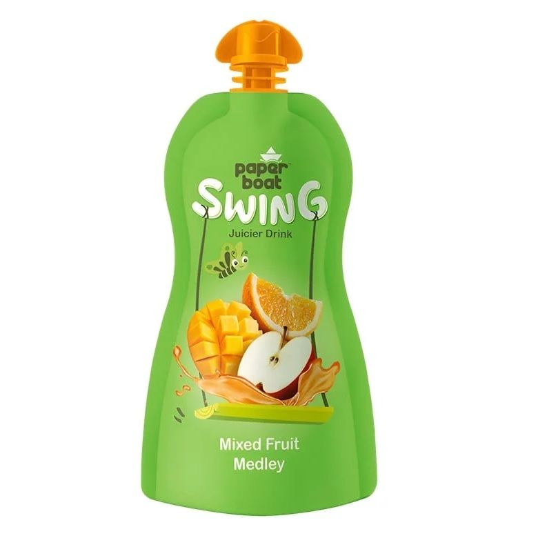 Paper Boat Swing Fruit Juice Spout Pack - Mixed Fruit Medley, 125ml