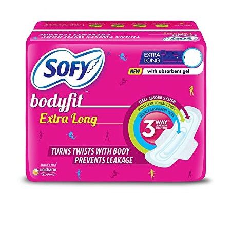 Sofy Body Fit Sanitary Pads - XL, 7pc