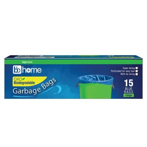 Plastobags Bio Oxo Biodegradable Bags - Large, 15pc (24X32)