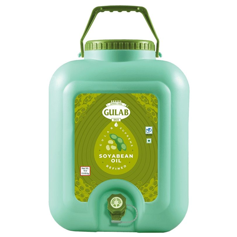 Gulab Refined Soyabean Oil Can, 15L