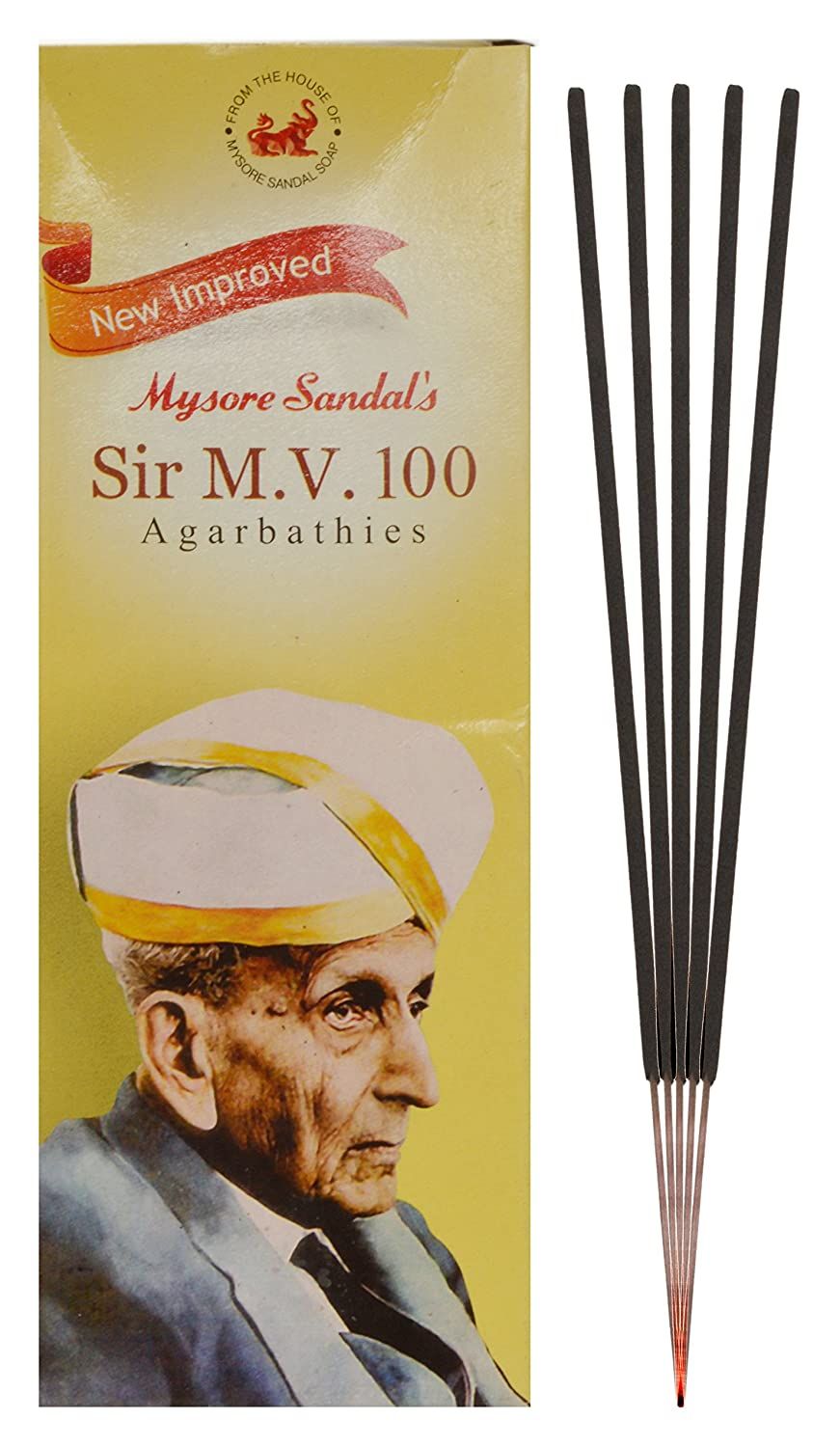 Mysore Sandal Sir MV 100 Agarbatti, 100 Sticks