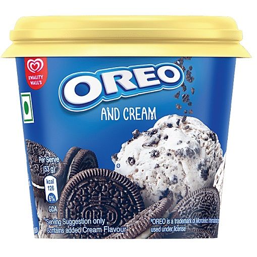 Kwality Wall's Ice Cream Cup - Oreo & Cream, 100ml